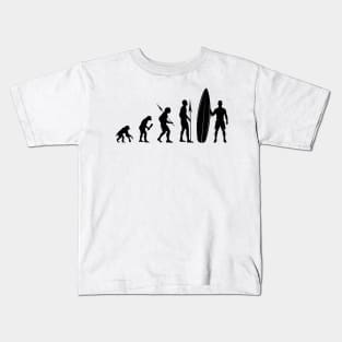 Surfer Evolution Surfing Kids T-Shirt